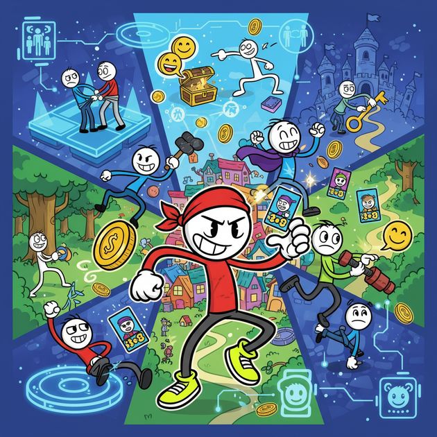 Stickman Showdown: Jeff's Arena - Jabali AI Poster