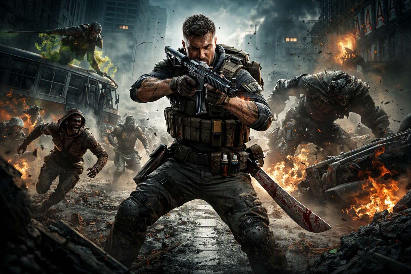 Frank: Zombie Hunter game artwork