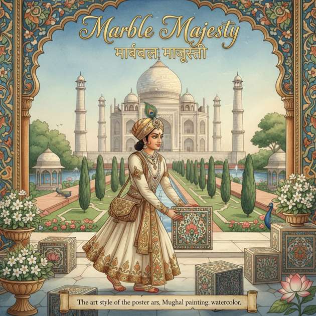 Marble Majesty - Jabali AI Poster