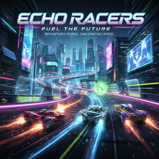 Neon Salvage Sprint - Jabali AI Poster