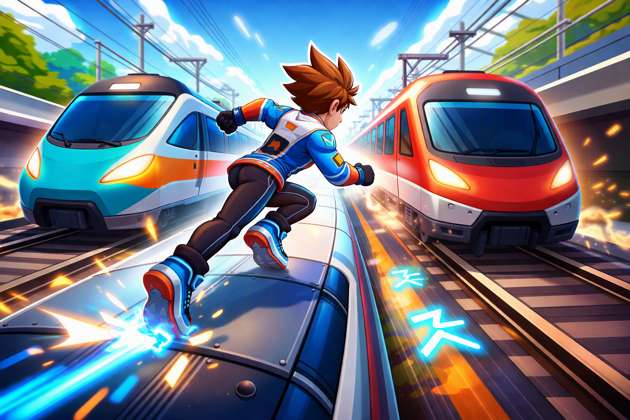 Rail Rush Rivals - Jabali AI Poster