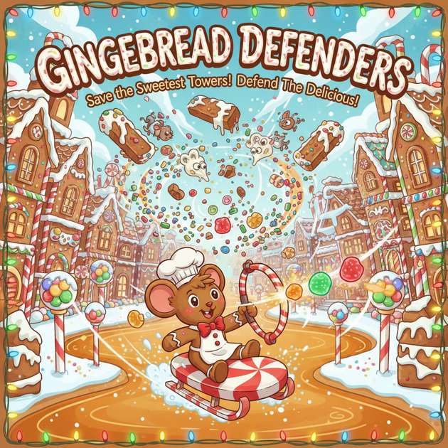 Gingerbread Defenders - Jabali AI Poster