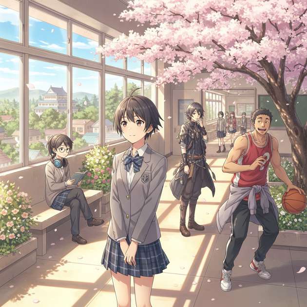 Spring at Sakura High - Adventure RPG by Jabali AI