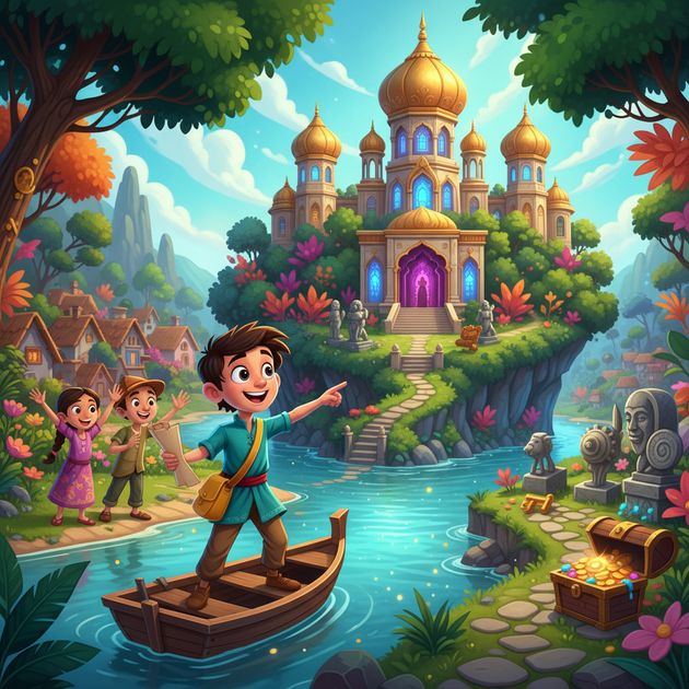 Amar and the Hidden Mahal - Jabali AI Poster