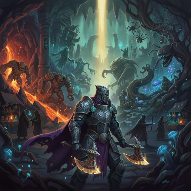Abyssal Conquest - Jabali AI Poster