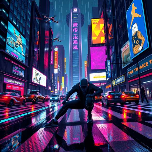 Neon Hustle - Jabali AI Poster