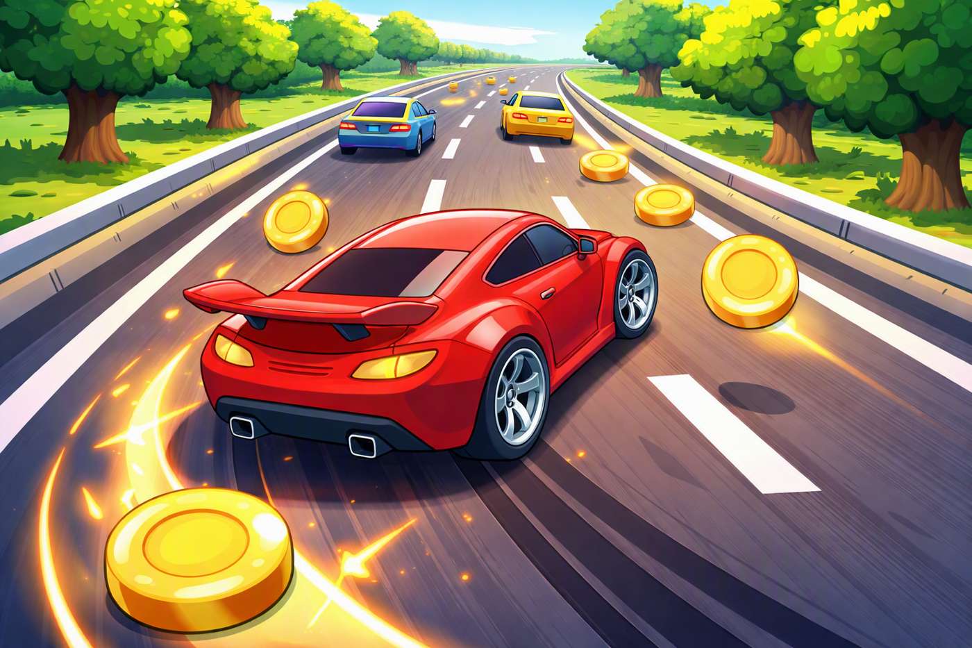 Road Rush 3D game artwork