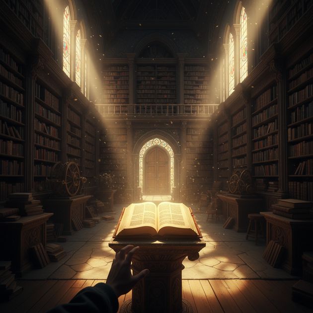 Labyrinth of Tomes - Jabali AI Poster