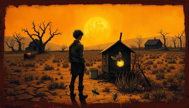 Harvest of the Forsaken Sun - Jabali AI Poster