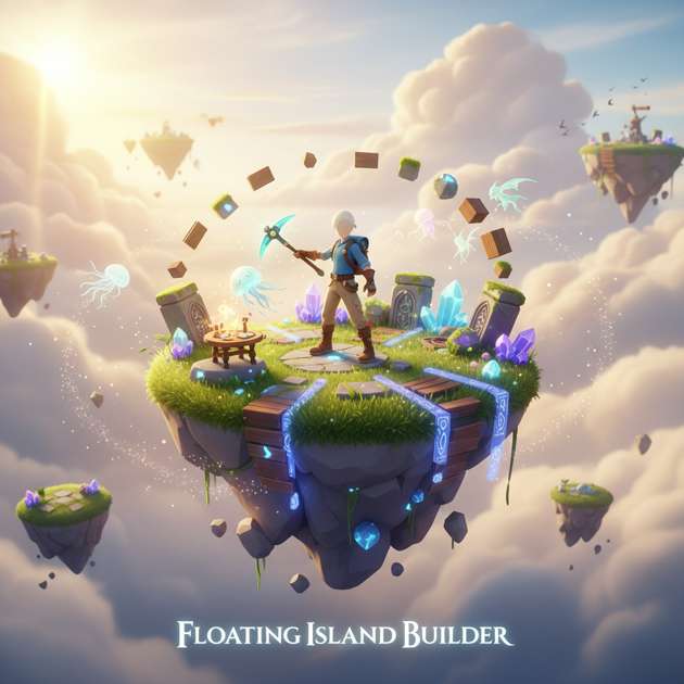 Floating Island Builder - Jabali AI Poster