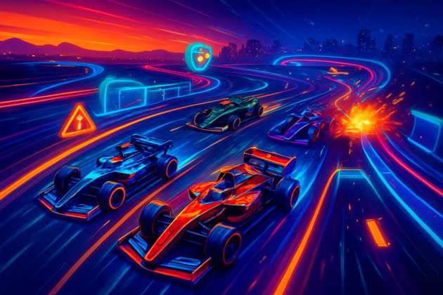 Neon Velocity: F1 Combat - Jabali AI Poster