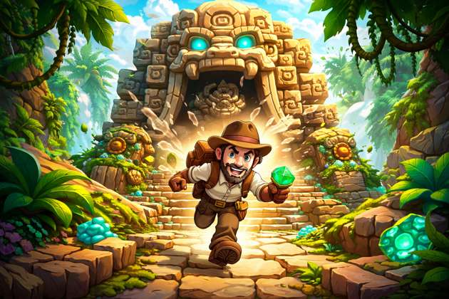 Temple Dash - Jabali AI Poster