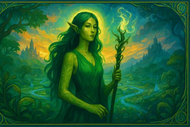 Elyndra the Verdant Sentinel - Jabali AI Poster