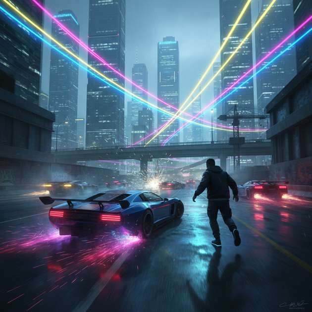 Neon Street Rivals - Jabali AI Poster