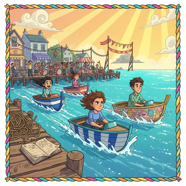 Summer at Sea Ribbon - Jabali AI Poster