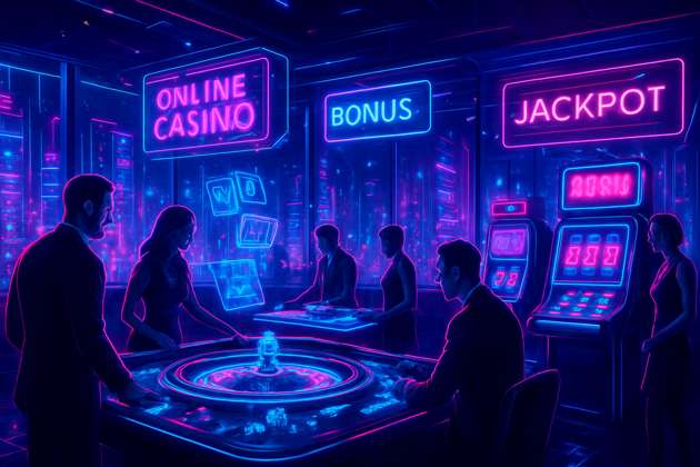 Neon Casino Royale - Jabali AI Poster