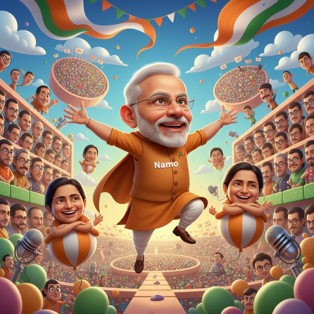 Namo's Political Quest - Jabali AI Poster