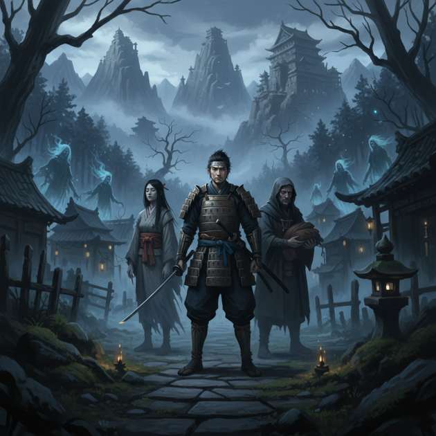 Ronin of the Haunted Peaks - Jabali AI Poster