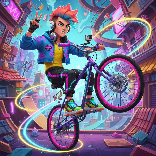 Wheelie Rush - Jabali AI Poster