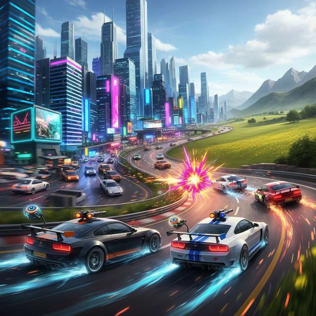 Velocity Rivals: Urban Assault - Jabali AI Poster