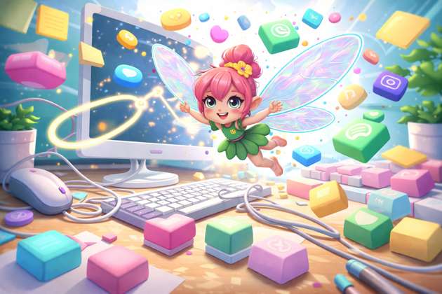 Fairy Button Frenzy - Jabali AI Poster