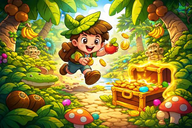 Jungle Treasure Quest - Jabali AI Poster