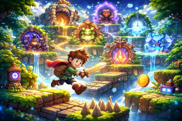 Aventura Boss das Dez Fases - Jabali AI Poster