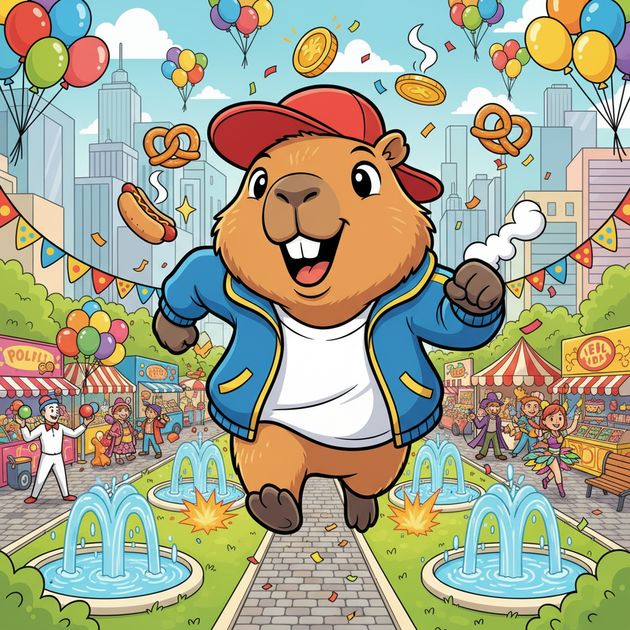 Capybara Run - Jabali AI Poster