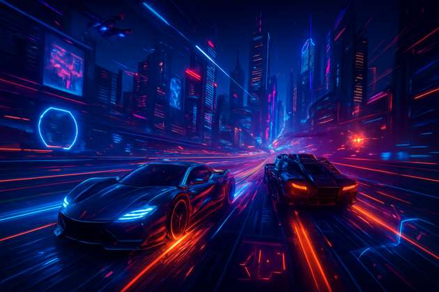 Neon Arsenal Racers - 3D Racing by Jabali AI