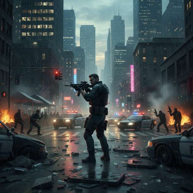 Urban Siege - Jabali AI Poster