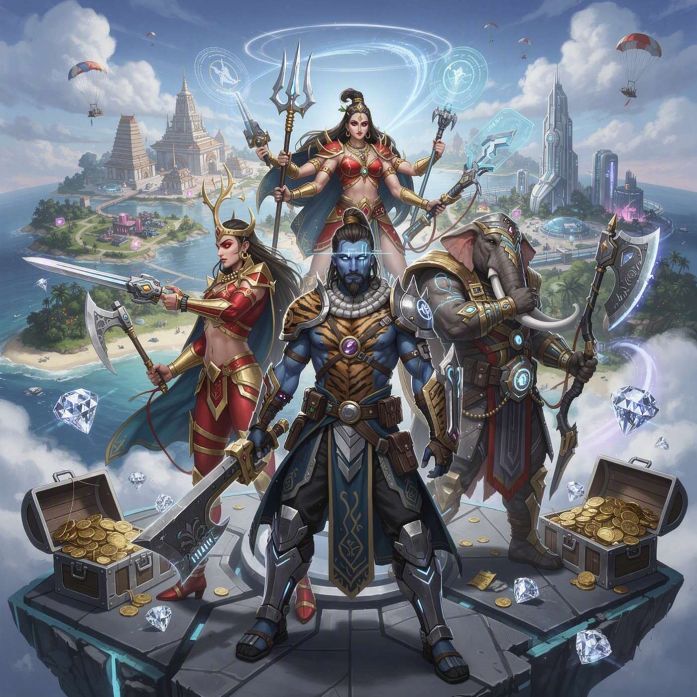 Divine Battle Royale game artwork