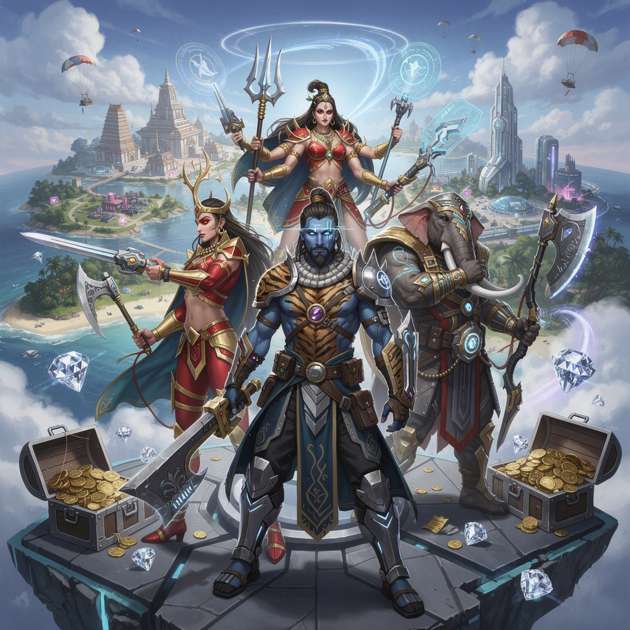 Divine Battle Royale - Jabali AI Poster