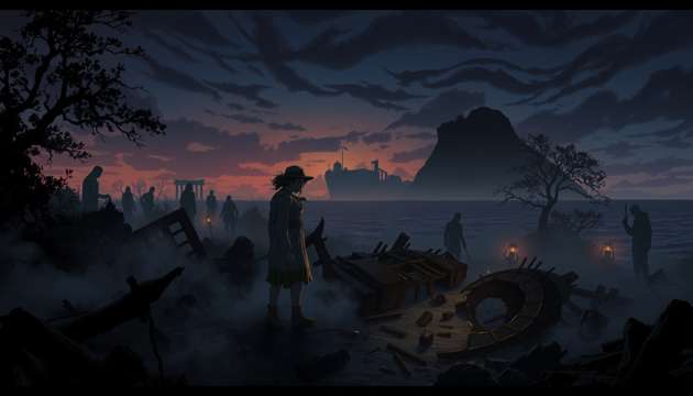 Beneath the Abyssal Wreck - Jabali AI Poster