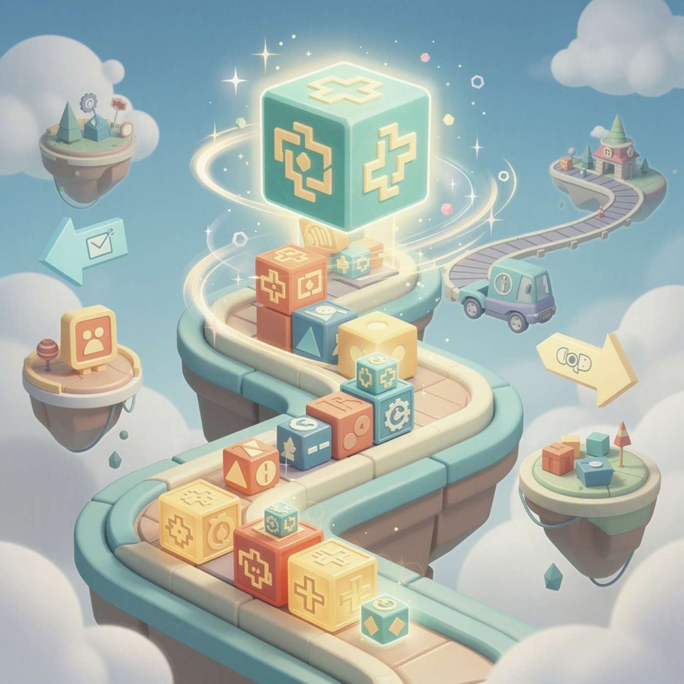 Cube Merge Mania game artwork