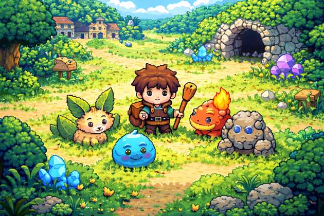 Pixel Pals Quest - Jabali AI Poster