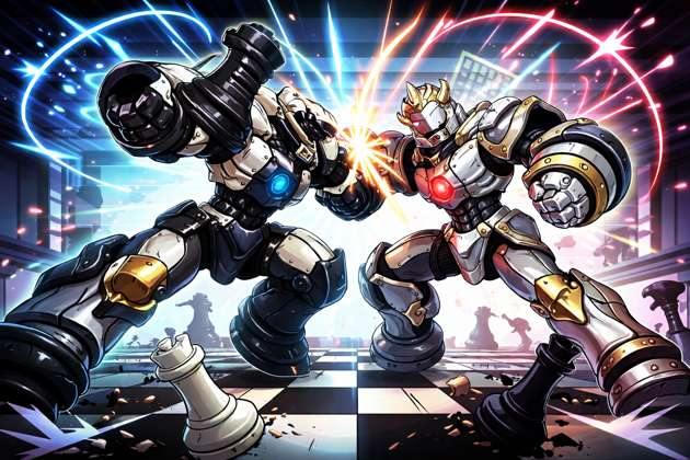 Bot Battle Chess - Jabali AI Poster