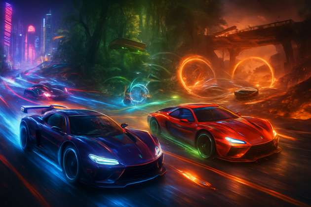 Velocity Vortex: Combat Racers - Jabali AI Poster