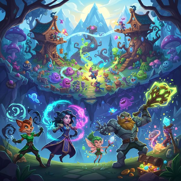 Dungeon Questors Unite - Jabali AI Poster