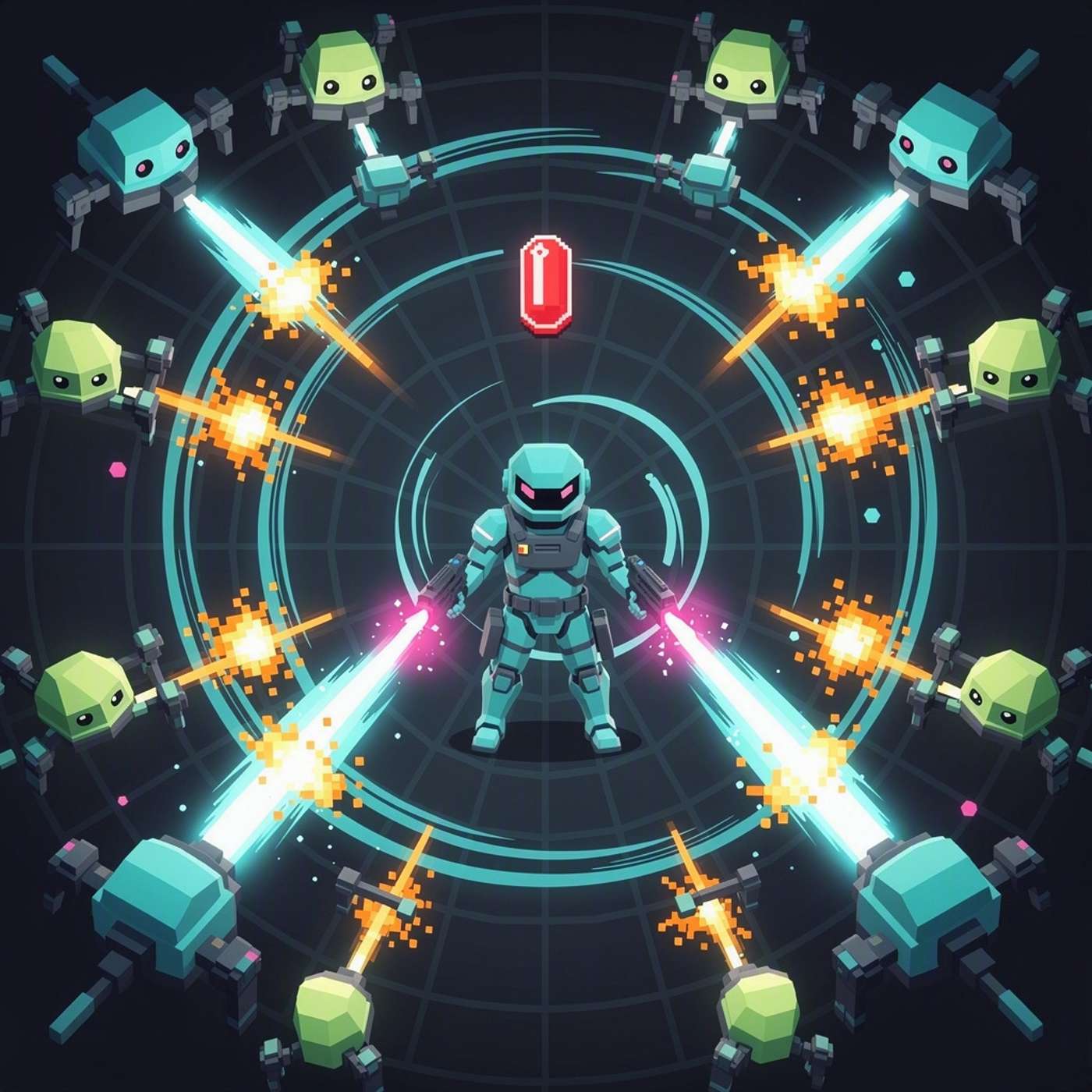Pixel Survival Shooter game artwork