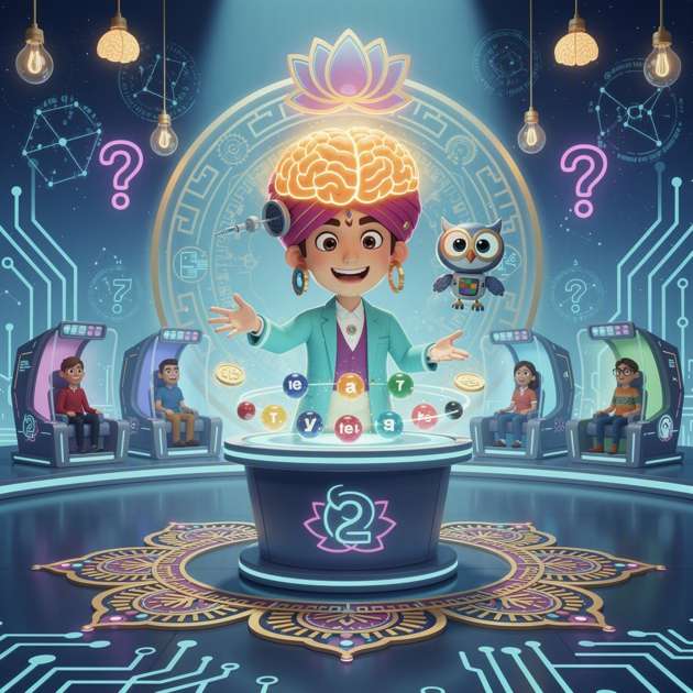 Kaun Banega Smartian - Jabali AI Poster