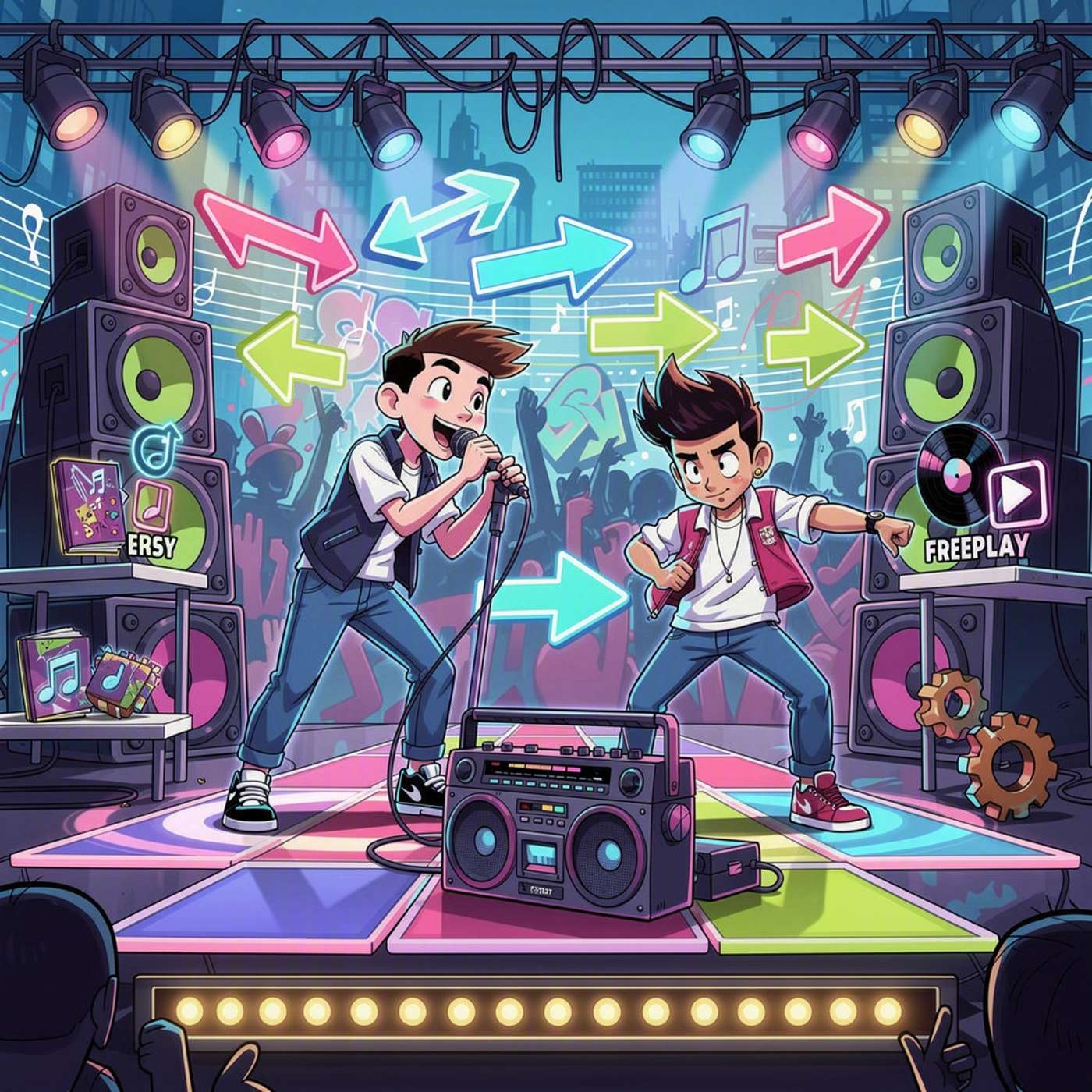 Ritmo de Flechas FNF game artwork