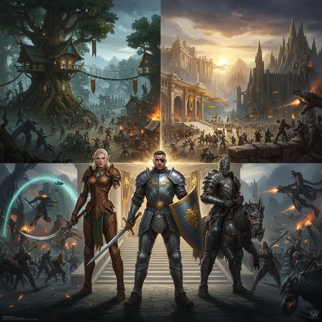 Warbound Realms - Jabali AI Poster