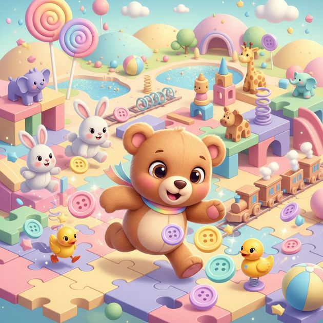 Teddie’s Button Quest - Jabali AI Poster