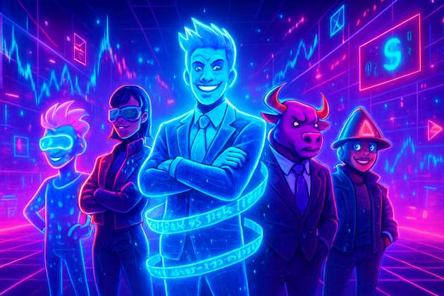 Neon Trader Showdown - Jabali AI Poster