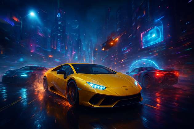 Neon Apex: Combat Circuit - Jabali AI Poster