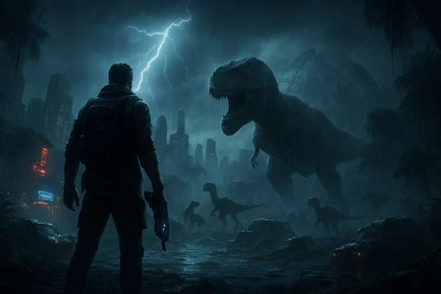 Jurassic Breakout Island - Jabali AI Poster