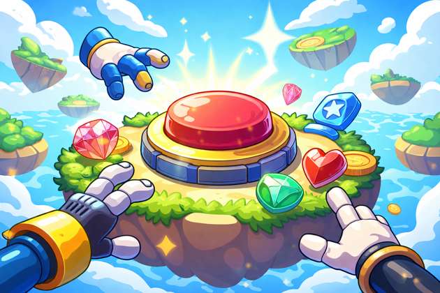 Botão Mania: Colete e Conquiste - Jabali AI Poster