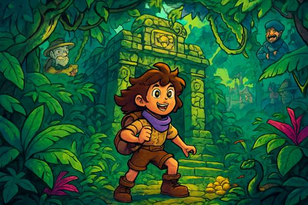 Crystal Quest: Jungle Temple - Jabali AI Poster