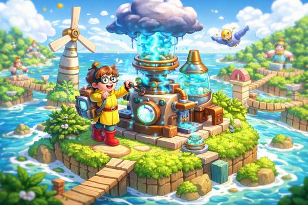 Pixel Polder Panic - Jabali AI Poster