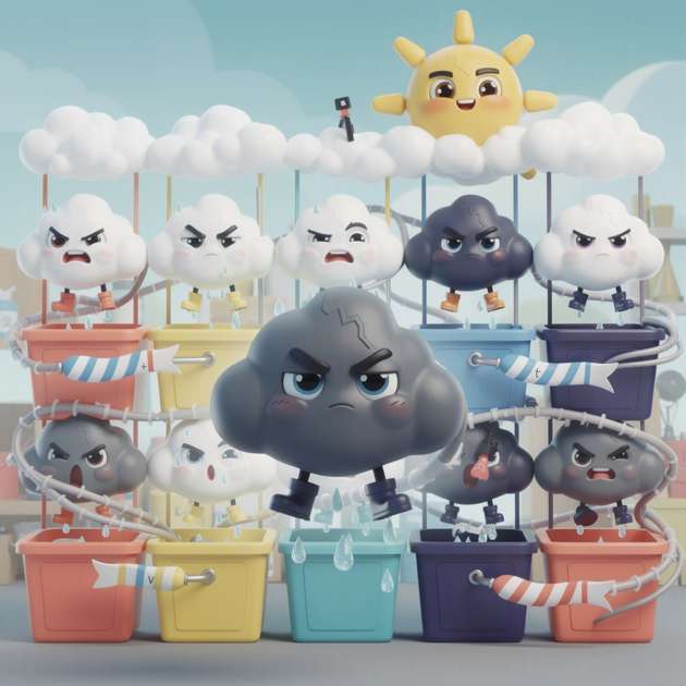 Cloud Mood Sort - Jabali AI Poster